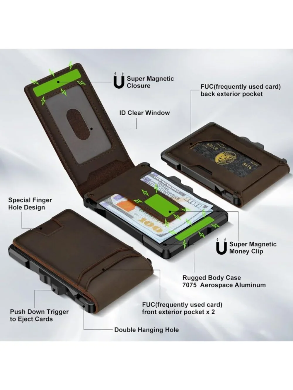 Slim RFID Genuine Leather Wallet for Men | Minimalist Smart Design, Stylish